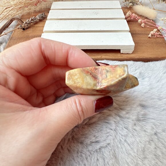 Beautiful Small Crazy Lace Agate Star - Picture 5 of 7